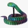 3D-печатная шарнирная фигурка змеи Игрушки Гибкая игрушка-антистресс Реалистичная модель ползающей змеи Украшения Креативный забавный подарок