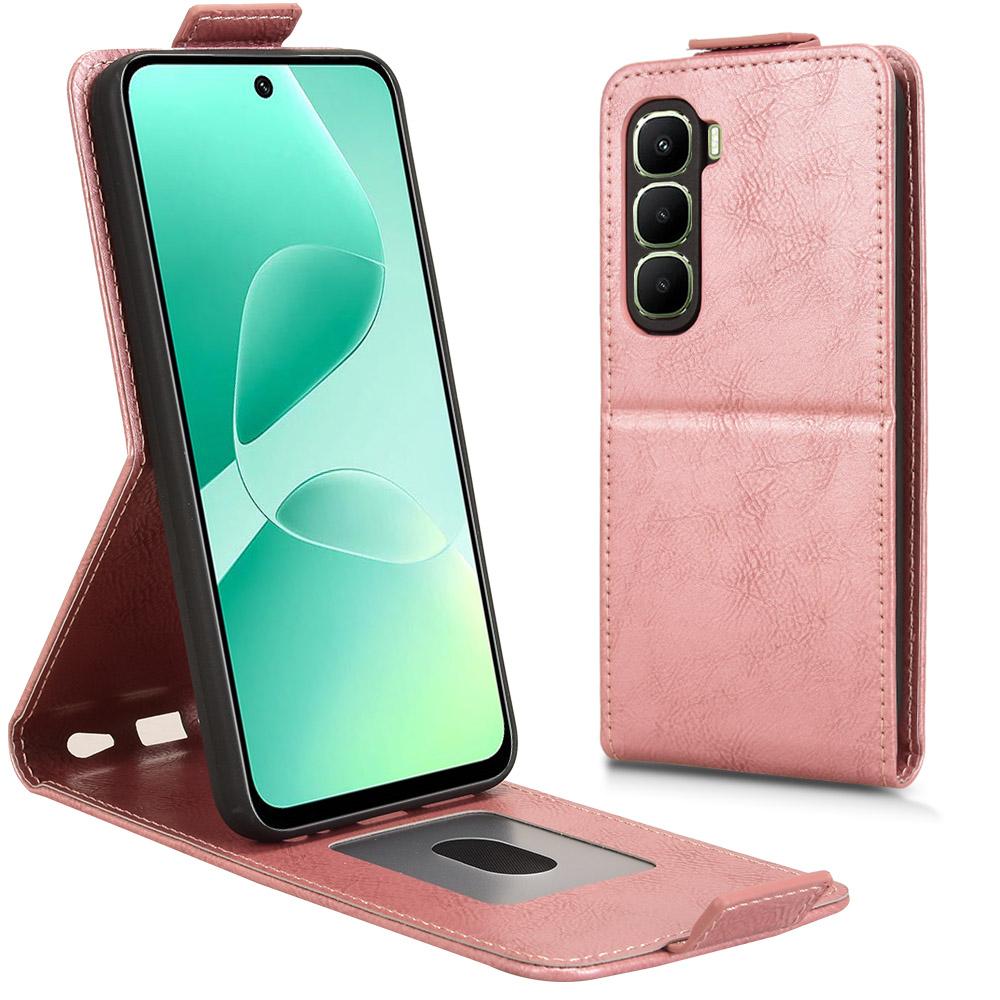 Чехол-подставка для Infinix Hot 60i 4G/Hot 60 5G с магнитной застежкой, вертикальный откидной кожаный чехол для телефона с держателем для карт