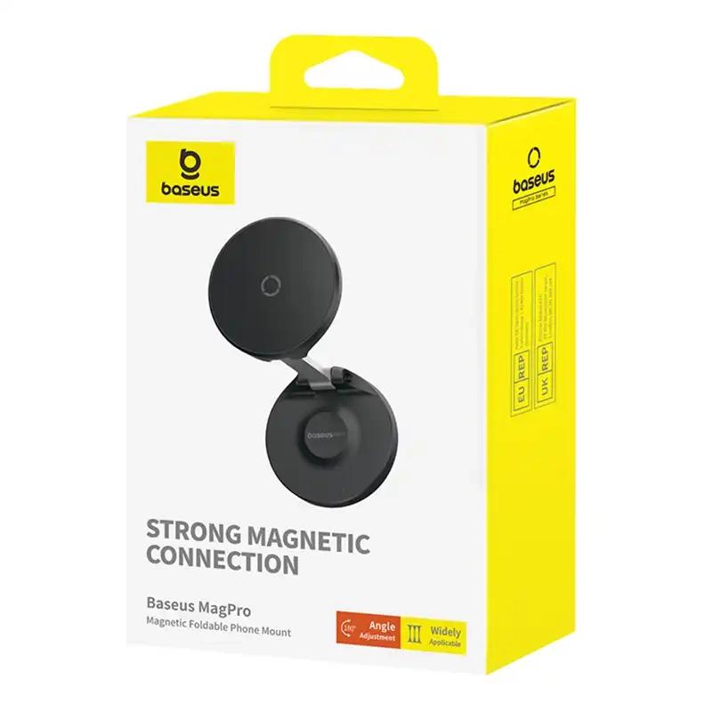 Magnetyczny Uchwyt Na Telefon Baseus Magpro Samoprzylepny (Czarny)