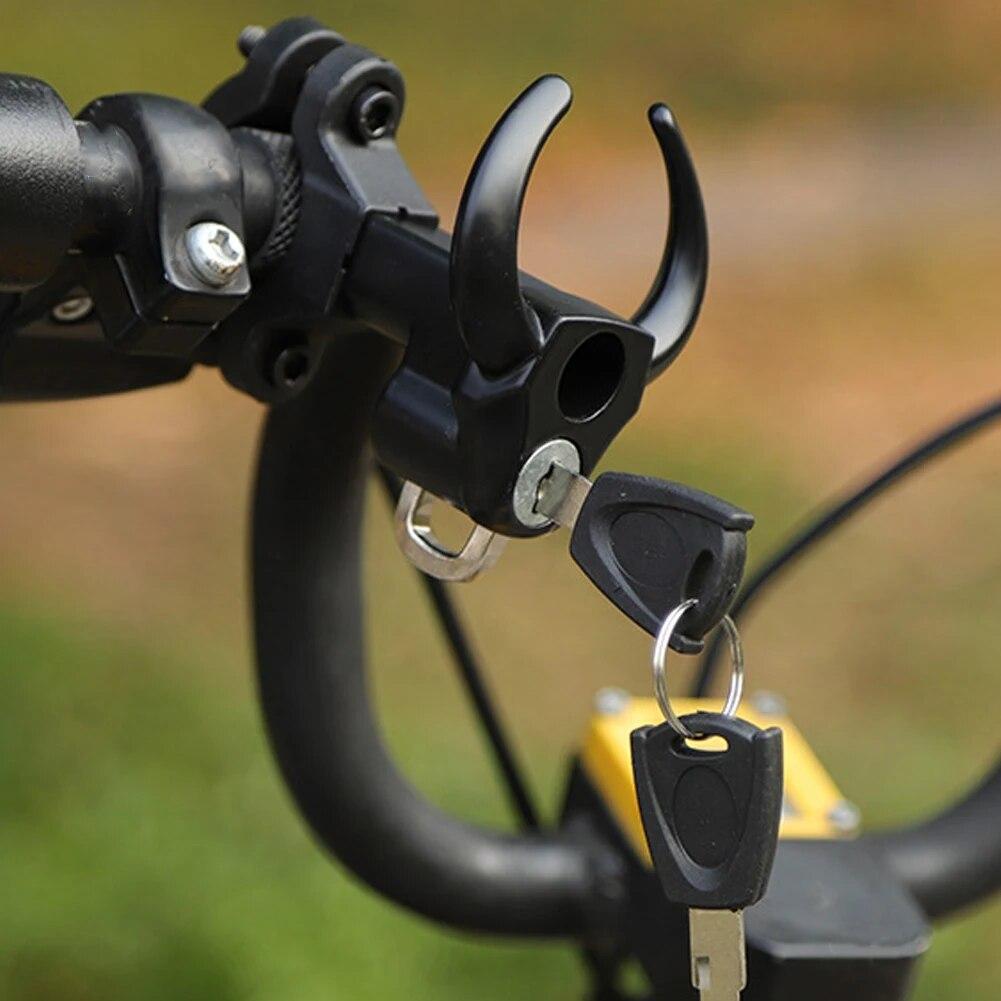 Creative Cow Anti-theft Helmet Lock Handlebar Mount Motorcycle Electric Motorbike Universal Security Metal Lock with Keys Set