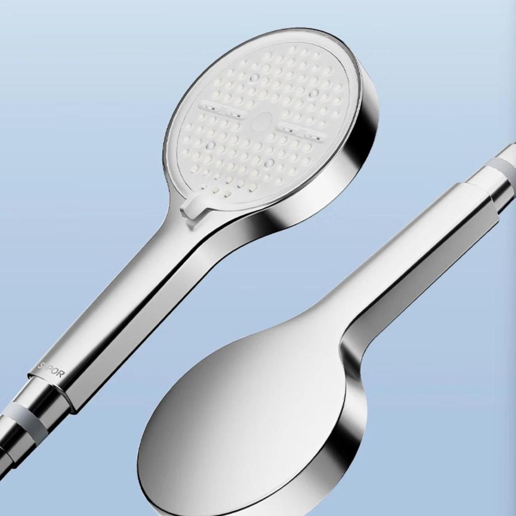 SUPOR Handheld Shower Head with Large Panel and Spray Gun, 1.5m Shower Hose, 3-Piece Shower Set