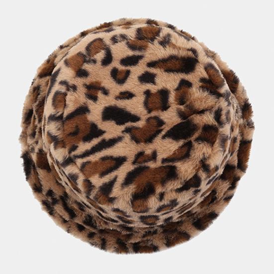 Женская зимняя шапка с плоским куполом и леопардовым принтом, утолщенная теплая плюшевая шапка