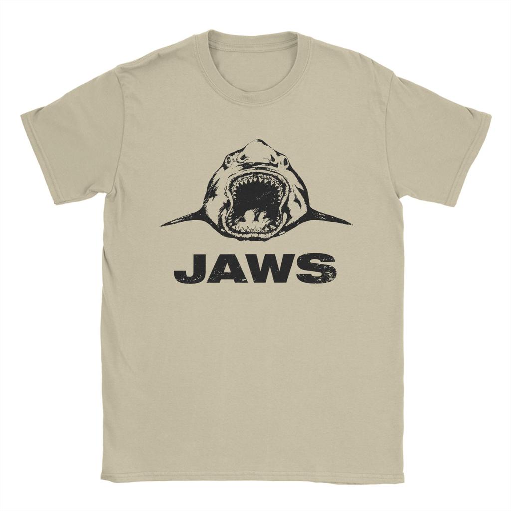 Футболки-сувениры с репродукцией футболки съемочной группы фильма «Челюсти» ObscuraTee для мужчин  Юмористические хлопковые футболки с круглым вырезом и коротким рукавом Подарочные топы