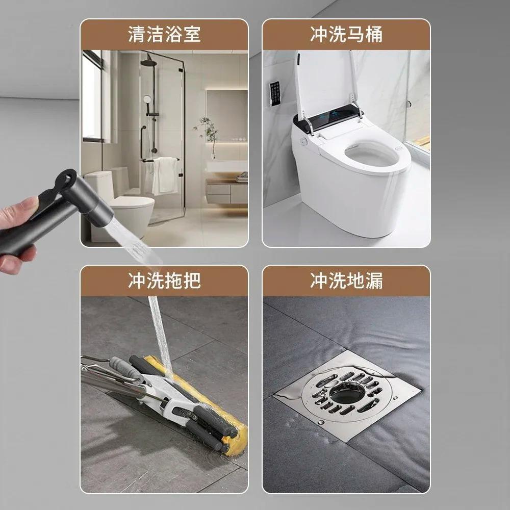 Ручной распылитель для смесителя для унитаза и биде из нержавеющей стали, набор распылителей для биде в ванной комнате, ручной распылитель, насадка для душа, самоочищающаяся, без удара