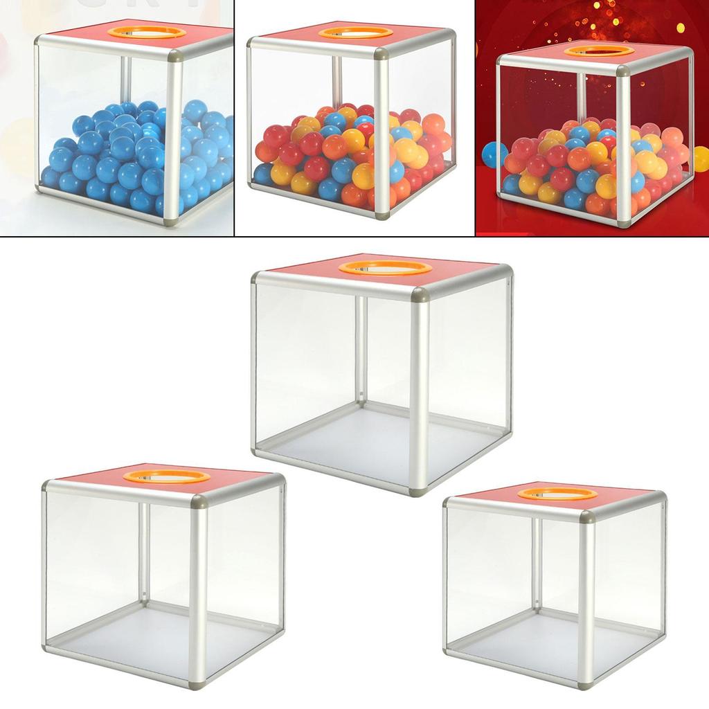 Raffle Box Ballot Box Multi-scenario Portable Quick Installation Suggestions Box Voting Storage Container for Meeting Party