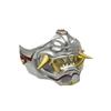 Half Face Mask Halloween Cosplay Mask Masquerade Mask Party Mask Japanese Mask Devil Samurais Mask for Carnivals