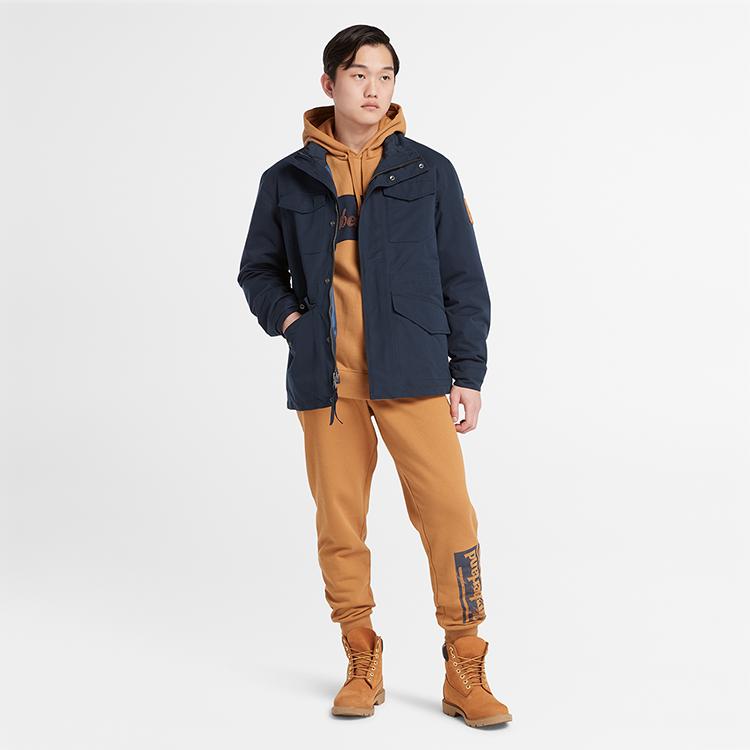 Timberland Мужская утепленная полевая куртка M65 темно-синяя A2H9M-433