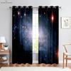 Мечтательные шторы на окна со звездным небом, 3D-печать, мультяшная планета, кухня, гостиная, кабинет, спальня, украшение дома