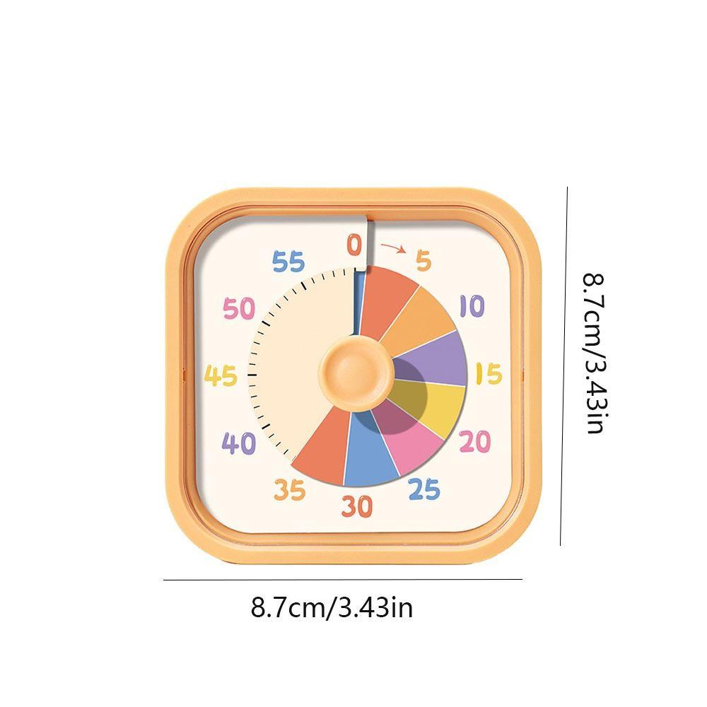Square Visual Timer 60 Minutes Kitchen Cooking Timer Multifunctional Countdown Timer Reading Room