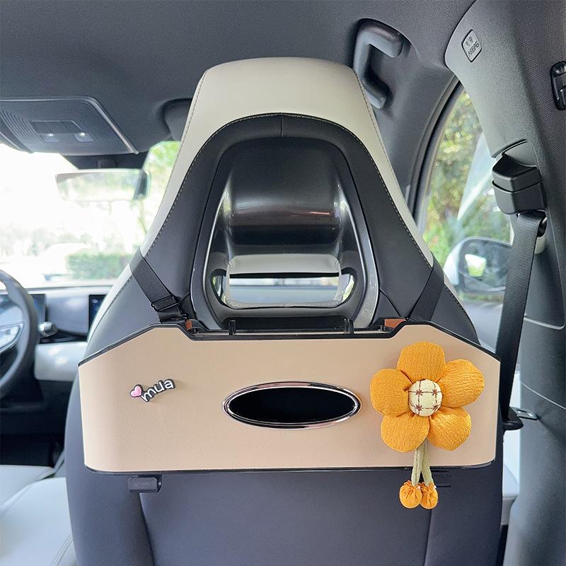 Органайзер на спинку сиденья автомобиля с держателем для салфеток и подстаканником - Многофункциональный органайзер