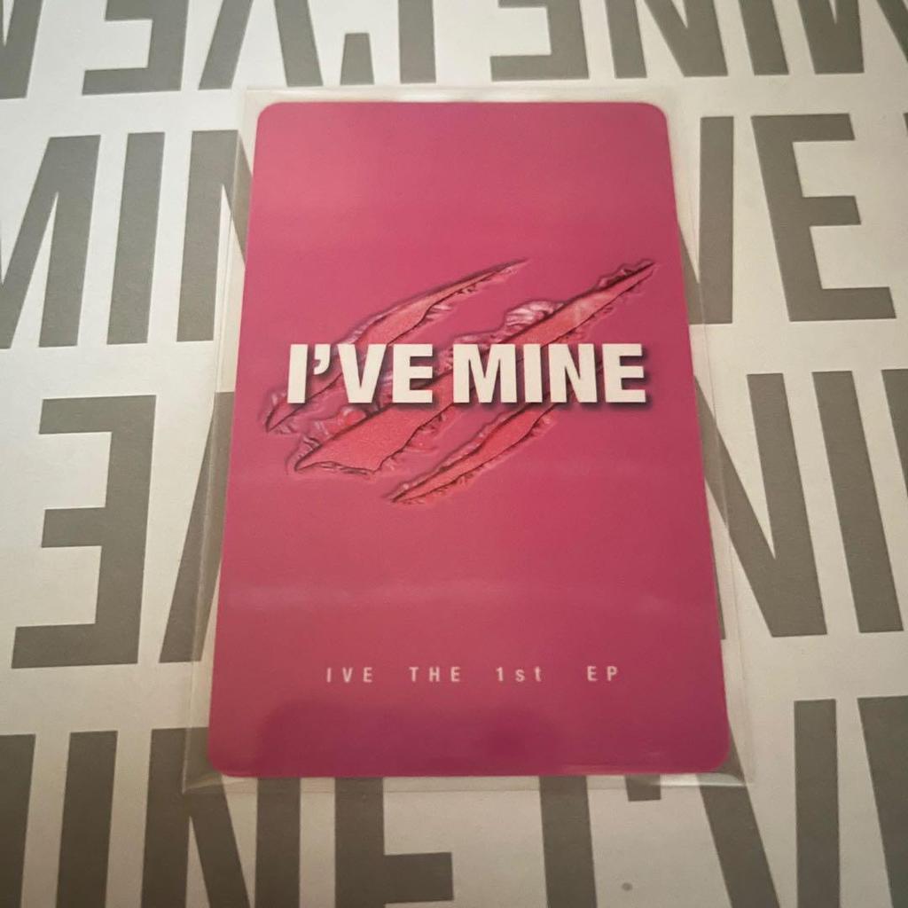 [ИСПОЛЬЗОВАННЫЙ] IVE I'VE MINE Коллекционная карточка KMS 4.0 Китайский бонус Wonyoung