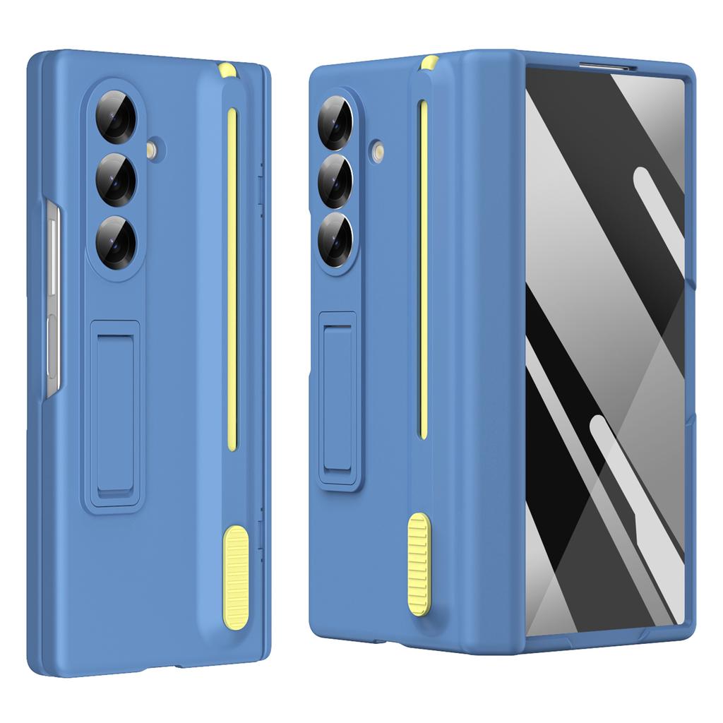 Чехол-подставка для телефона Samsung Galaxy Z Fold7 5G с защитным стеклом для экрана и стилусом
