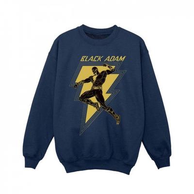 Черный свитшот с грудью для девочек Adam Golden Bolt
