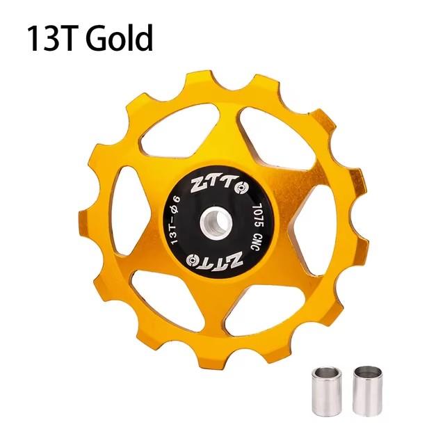 ZTTO 11T 13T MTB Bicycle Rear Derailleur Jockey Wheel Steel Bearing Pulley AL7075 CNC Road Bike Guide Roller Idler 4mm 5mm 6mm