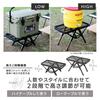Yamazen Campers Collection Toughlight Action Table Mini, Складной, Уличный стол с двумя уровнями высоты, TAT-5630(МБК)