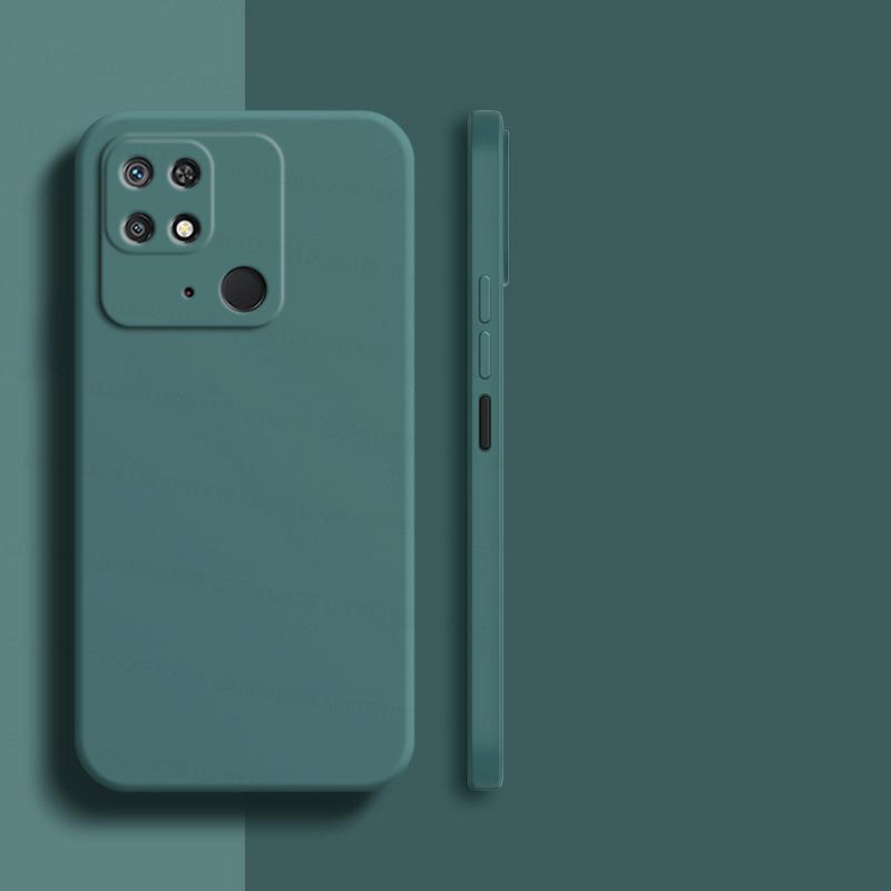 Роскошный жидкий силиконовый чехол для телефона Redmi 10C Redmi10C, противоударный мягкий чехол на заднюю панель, RedMi10C RedMi 10 C, квадратный чехол
