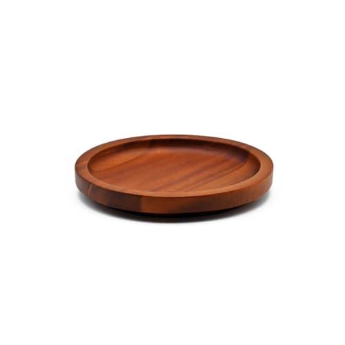 Swanson Shoji Wooden Acacia Coaster, Stackable, Approx. 10.6cm W X 10.6cm D X 1.6cm H, Brown, CT-201