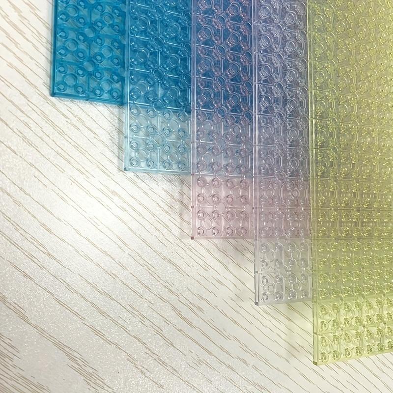 Transparent Base Plate Double-Sided Baseplate for Figures Building Blocks Toys Leduo Kid City Plates Plastic Blocks