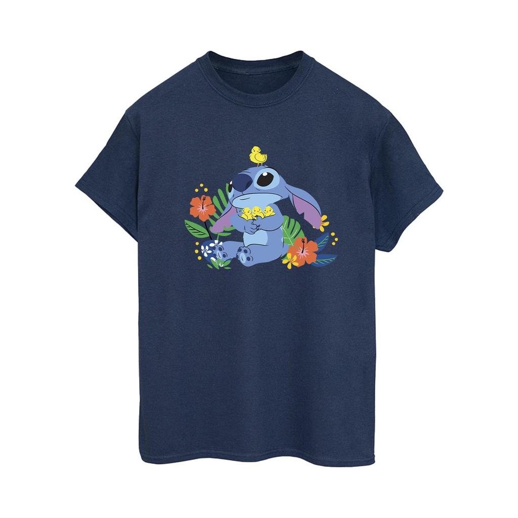 Disney Womens/Ladies Lilo & Stitch Birds Cotton Boyfriend T-Shirt