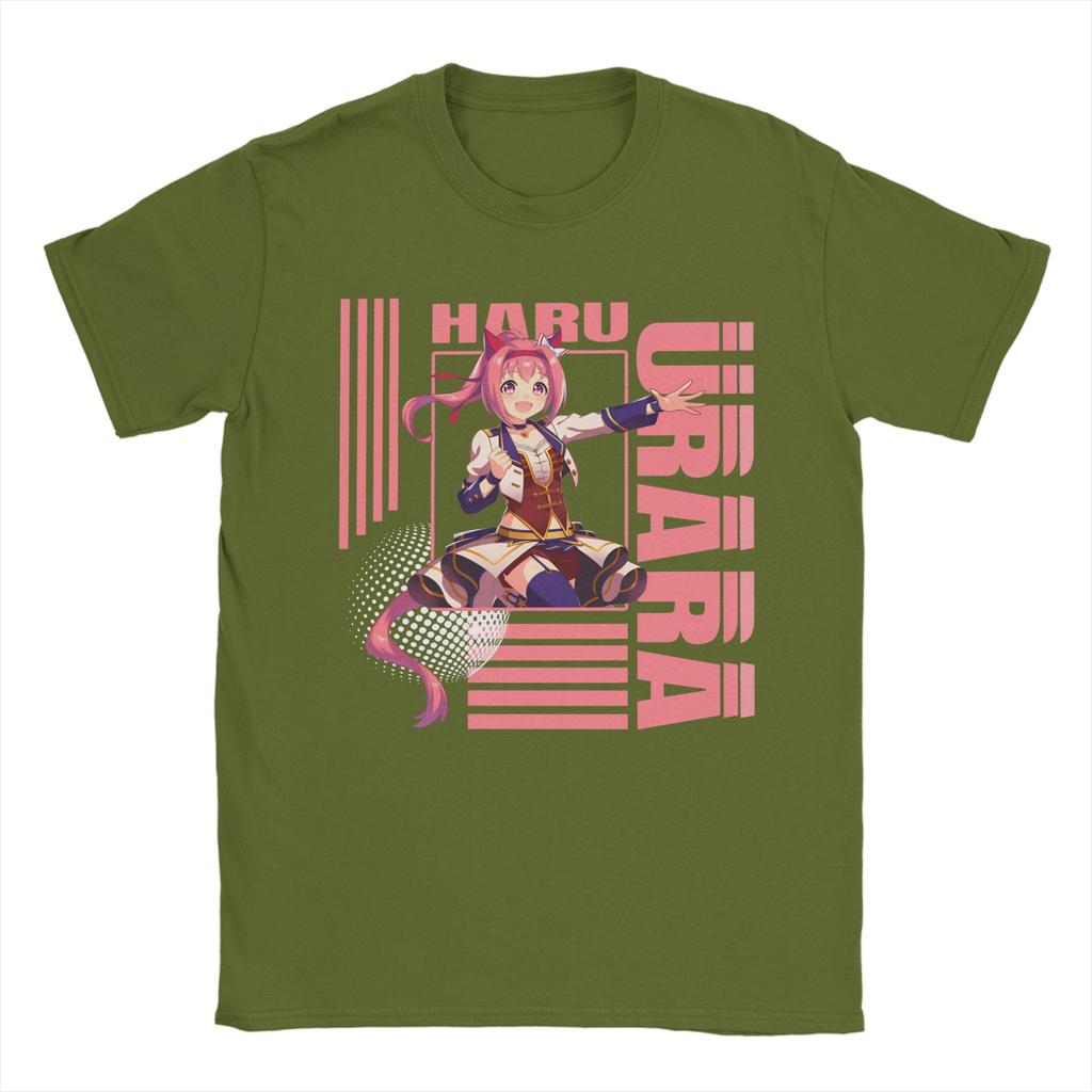 Haru urara 4 Unisexs T Shirts Hipster Tee Shirt Short Sleeve O Neck TShirts Cotton Plus Size Clothing