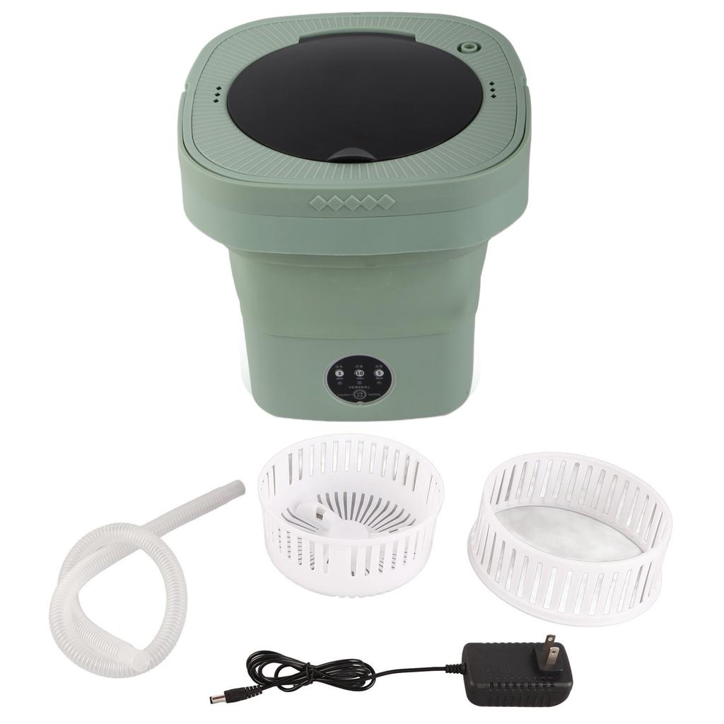 Foldable Washing Machine High Speed 6.5L Large Capacity Soft Semi Drying Folding Washing Bucket Travel Foldable Bucket Washer