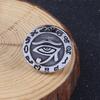 Кольцо из нержавеющей стали со стальным солдатом и руной викингов «Всевидящее око», мужское кольцо, амулет «Око провидения», ювелирный подарок