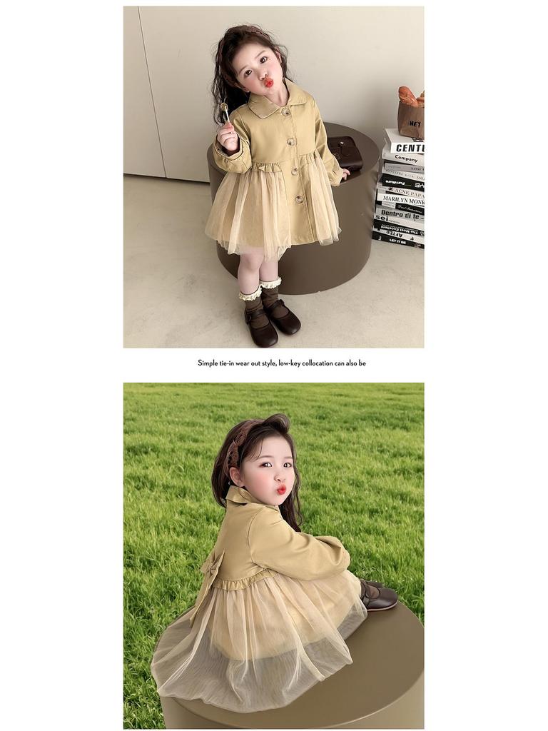 Стильный демисезонный тренч для девочек 2025