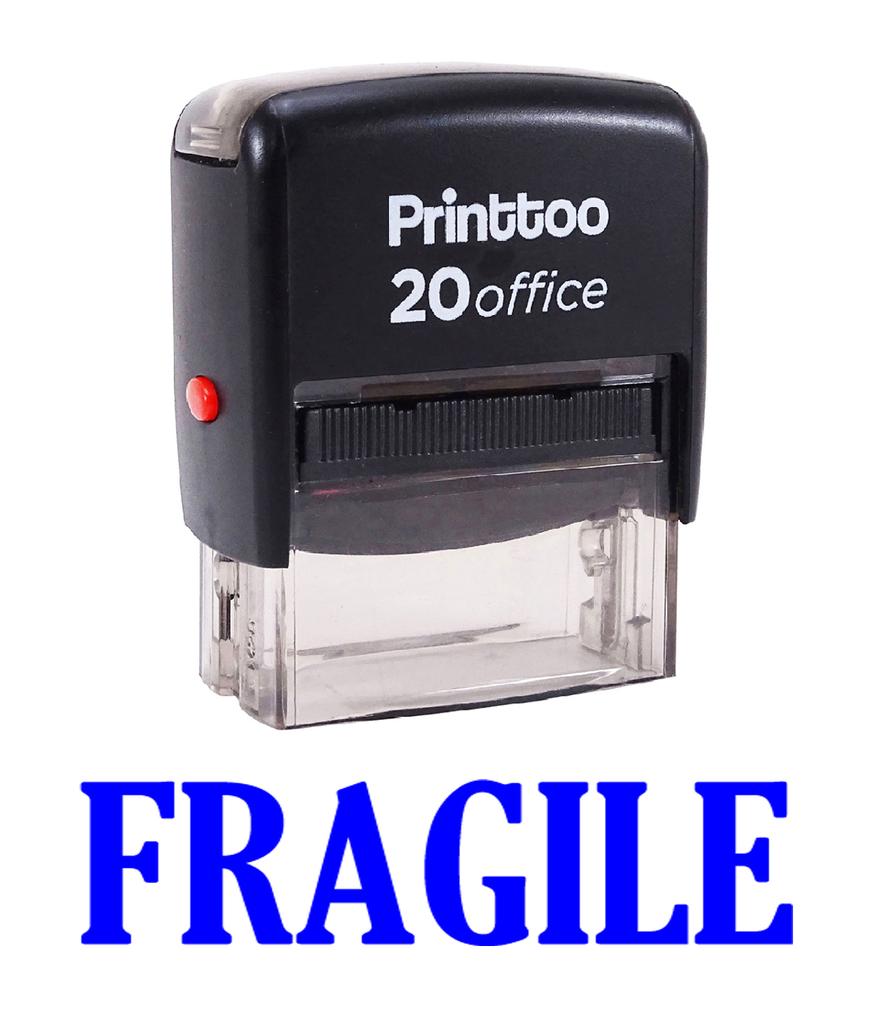 Printtoo Rubber Stamp Office Stationary FAXED Self Inking Custom Stamp-Black