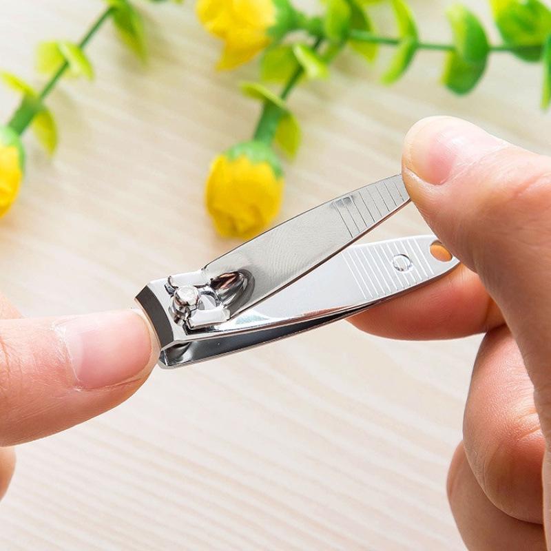 Прочный набор для маникюра из нержавеющей стали с плоским и angled edge кусачками для ногтей для мужчин