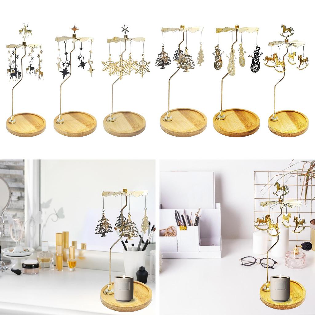 Вращающийся подсвечник для фотографий, украшение для дома, орнамент, подсвечник для чайной свечи для гостиной, камина, дома, свадьбы, рабочего стола