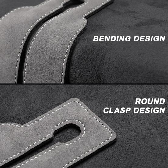 Крючок на подголовник автомобильного сиденья Держатель для телефона Искусственная кожа Сверхпрочный Многофункциональный Универсальный Крепление-органайзер на подголовник для внедорожника Автомобильные аксессуары для интерьера