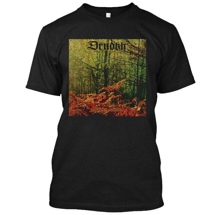 Осенняя футболка унисекс Drudkh Aurora, украинская блэк-метал группа, музыкальная футболка