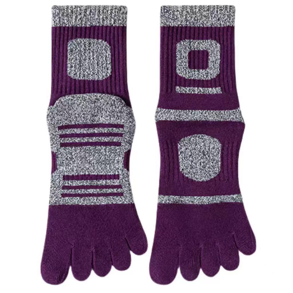 Women's Cold-Resistant Five-Finger Toe Socks: Warm, Breathable, Sweat-Absorbent, Wear-Resistant for Outdoor Hiking & Mountaineering