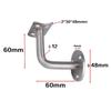 Brackets Stair Handrail Holder Support Wall Accessories Balustrade Fixed Home Rack Silver Stainless Steel Hot Sale