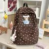 Schoolbag New Star Cartoon Backpack Female Cute Large Capacity Reducing Wide Shoulder Strap Schoolbag Middle School Student Female Backpack