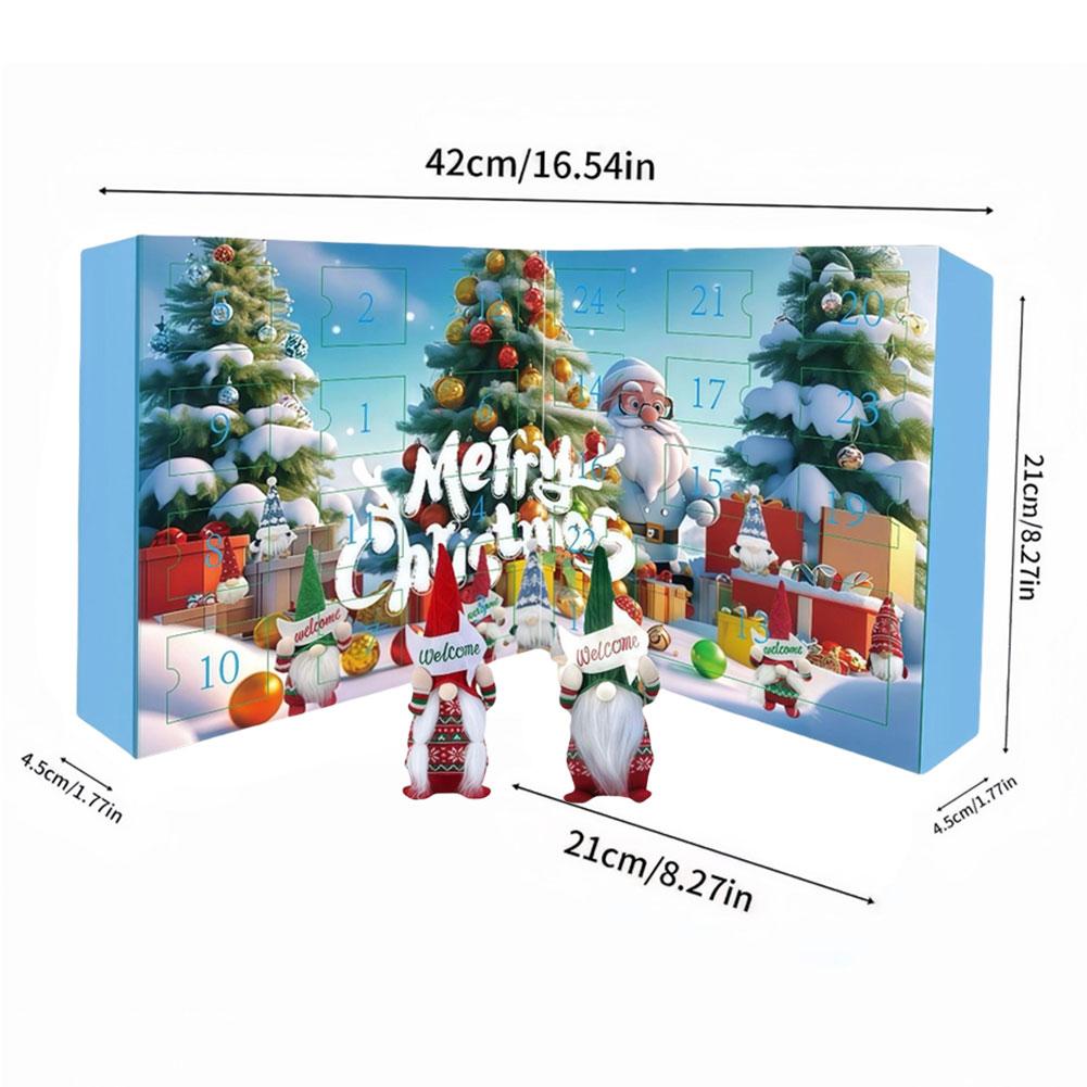 Christmas Gnome Holidays Advent Calendar 2025 Christmas Countdown Calendar with 24 Collectible Gnome Childs & Adults Xmas Gifts