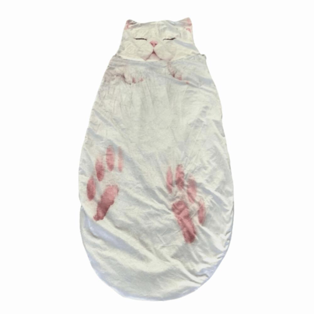 Мягкий Плюшевый Кот Конверт Спальный Мешок Уютное Теплое Одеяло Милый Туристический Спальный Мешок Походы