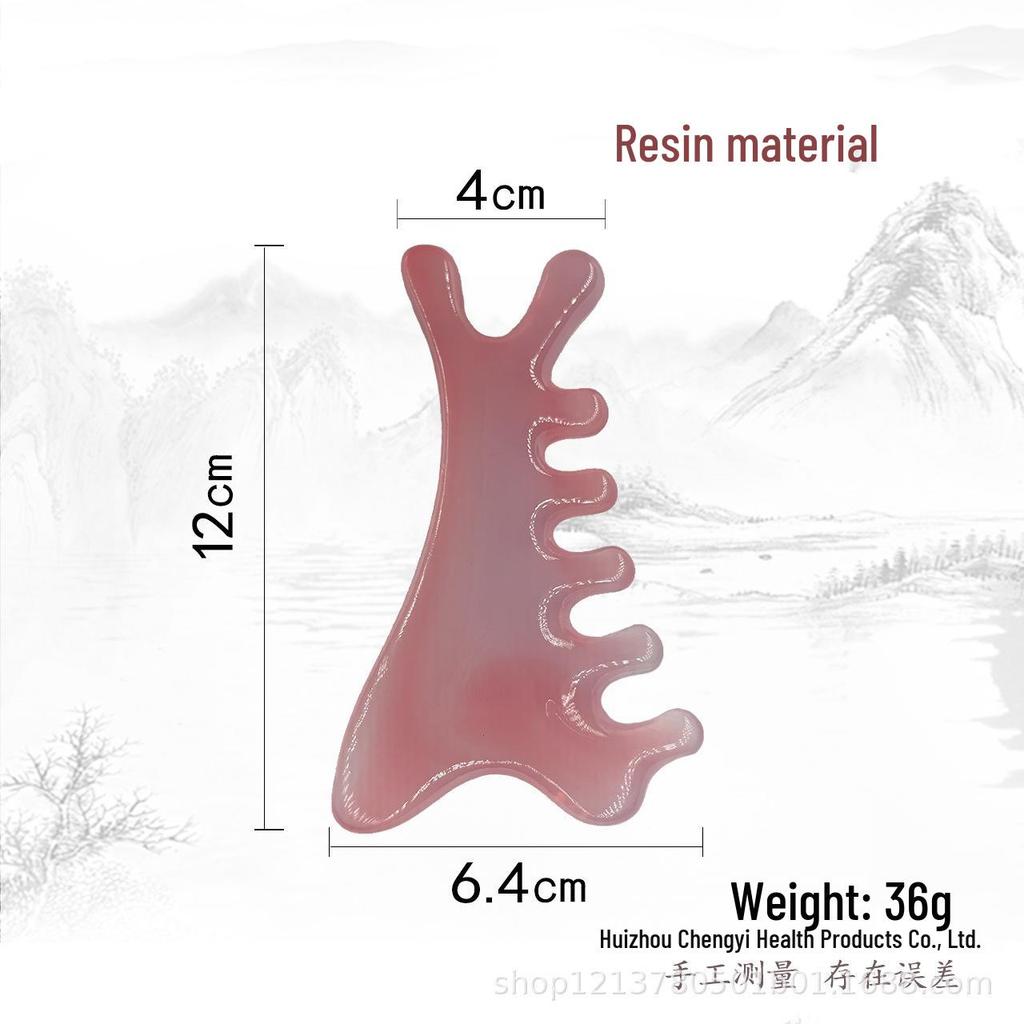 Сандаловая расческа с широкими зубьями для терапии кожи головы, головы и лица