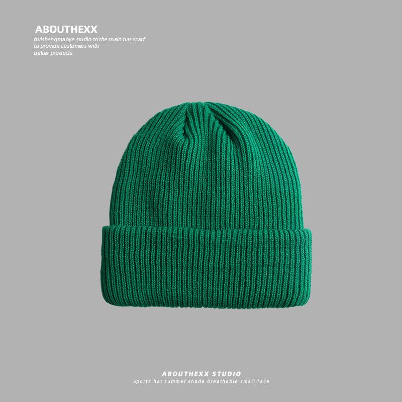 Ear Protection Warm and Cold Proof Knitted Hat  Large Head Circumference  Face Showing Small Wool Blended Japanese Cold Hat for Men