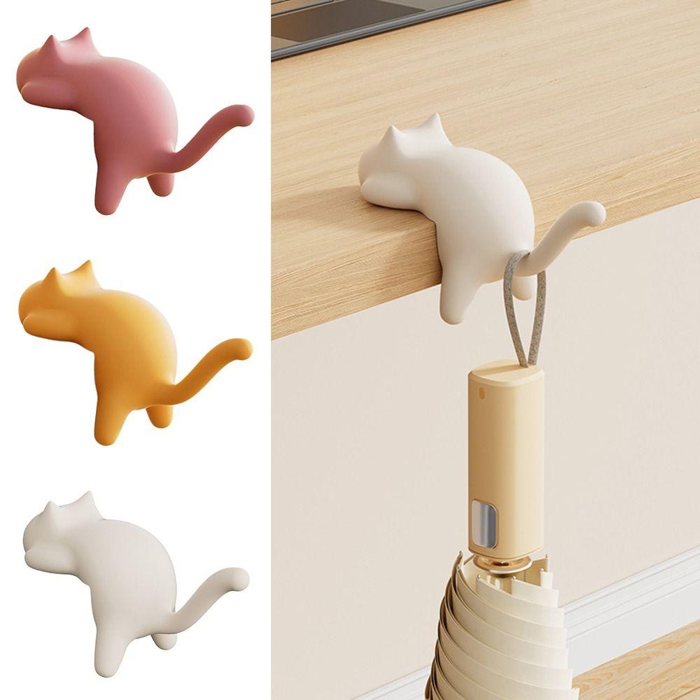 Самоклеящийся крючок для школьной сумки с кошкой, бесшовный органайзер для сумки, держатель, новый крючок для сумки