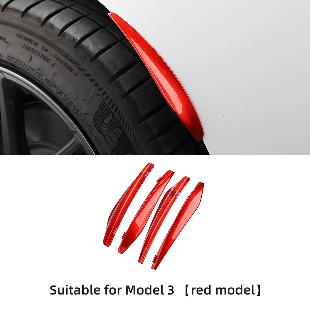 LUCKEASY For Tesla Model 3 -2023 Car Mudflaps Model Y Mud Flaps Car Exterior Accessories Front Rear Fender Protective Fender