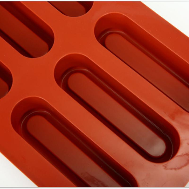 Длинные силиконовые формы для муссовых тортов, шоколадные формы для мыла, форма для кекса Twinkie, форма для эклера