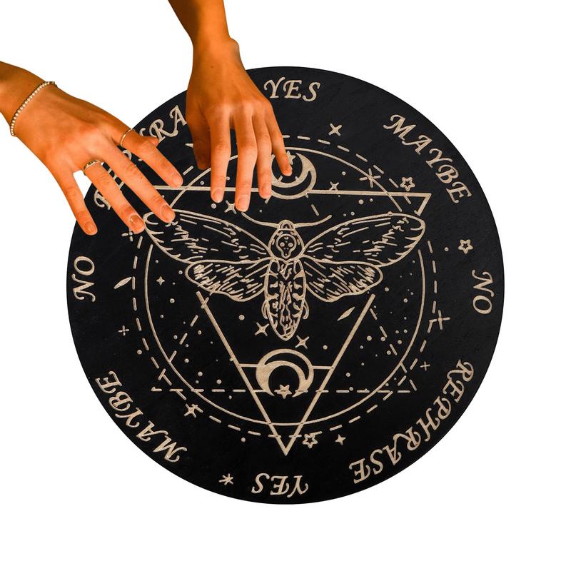 Pendulum Board Dowsing Wooden Metaphysical Planchette Message Boards With Letters Spirit Decorations Pendulum Board Game