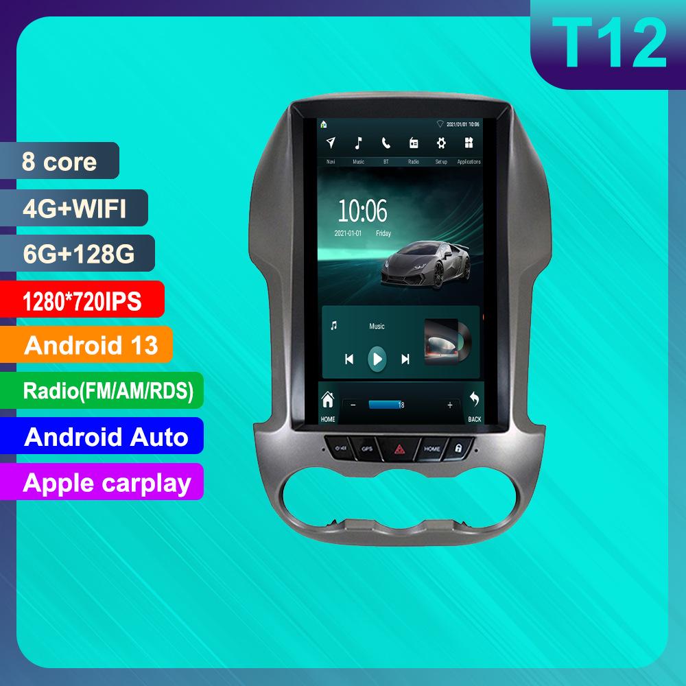 Ford Ranger Android Вертикальный Экран GPS Навигация с HD Камерой Заднего Вида и CarPlay