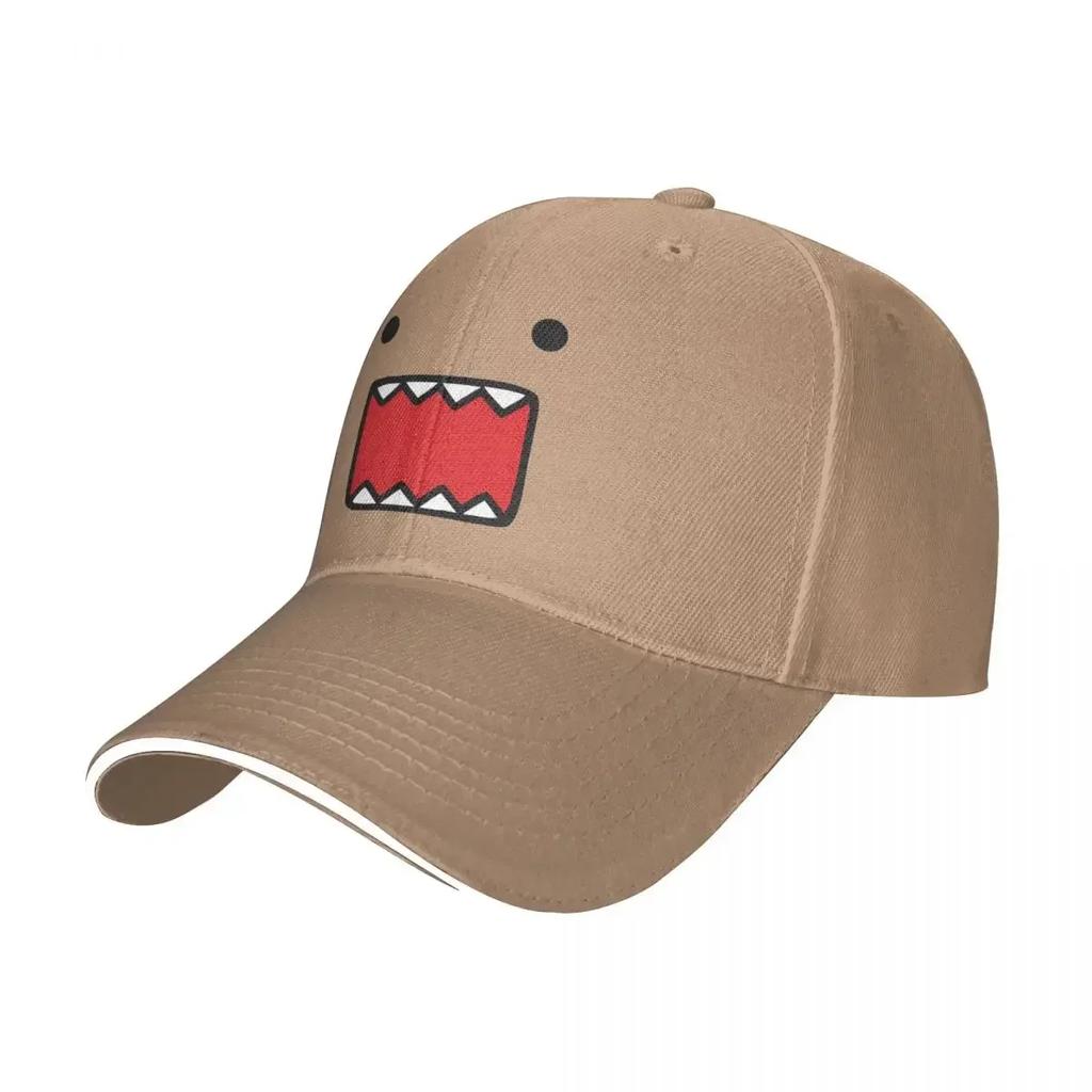 Бейсболки DomoKun Модные Лицо Куклы Domo Kun Сэндвич Унисекс Женская Регулируемая Шляпа от Солнца Для Улицы