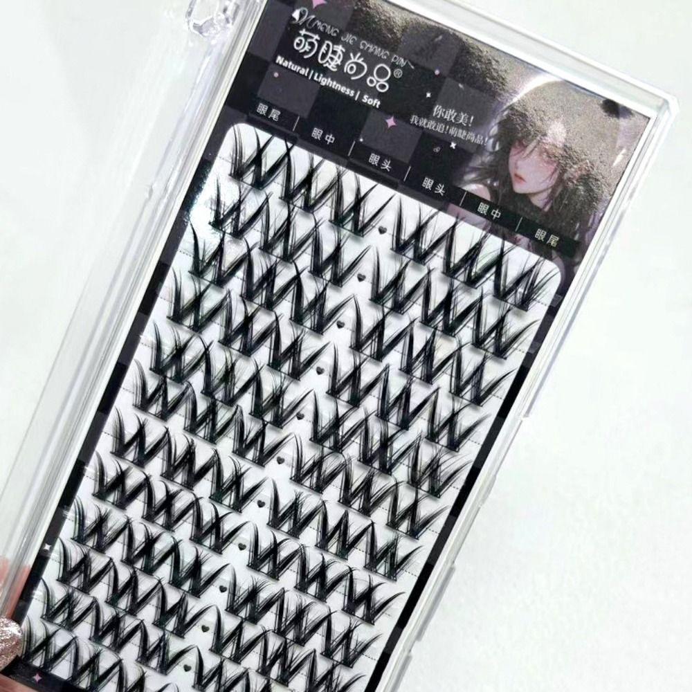 Наращивание ресниц Индивидуальные пучки ресниц 60/72 пучка Накладные ресницы Сделай сам