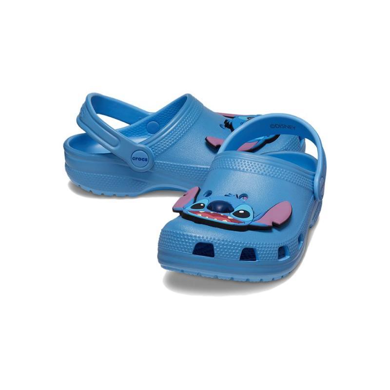 Стич x Crocs Удобные и повседневные детские сандалии синий детский стиль