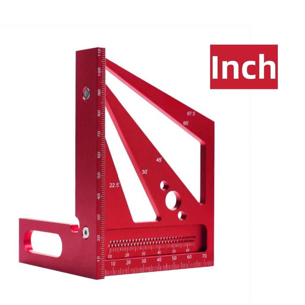 Столярный угольник Алюминиевый угольник Транспортир Центроискатель Деревообработка 3D Многоугольный Разметочный Измерительный Угольник Центроискатель
