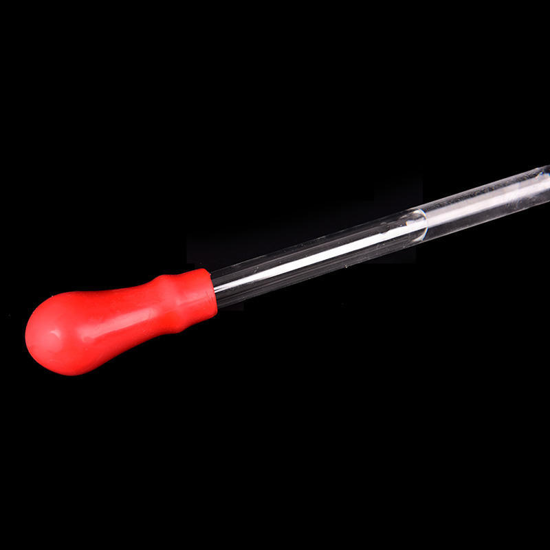 Прочный тщательно изготовленный инструмент стеклянной посуды с резиновой головкой капельниц для эксперимента