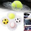 Funny 3D Tennis Ball Basketball Football Hit Window Crack Car Sticker Decoration